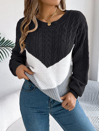 Hazel | Stilvoller Pullover aus Chevron-Strick