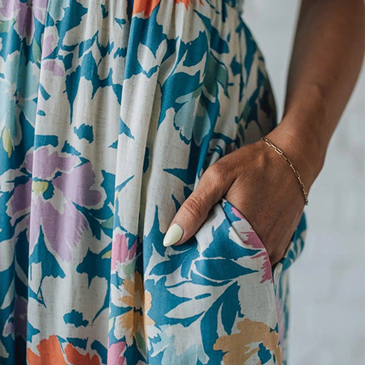 Floria | Elegant Floral Maxi Dress for Women - Plus Size Available 6