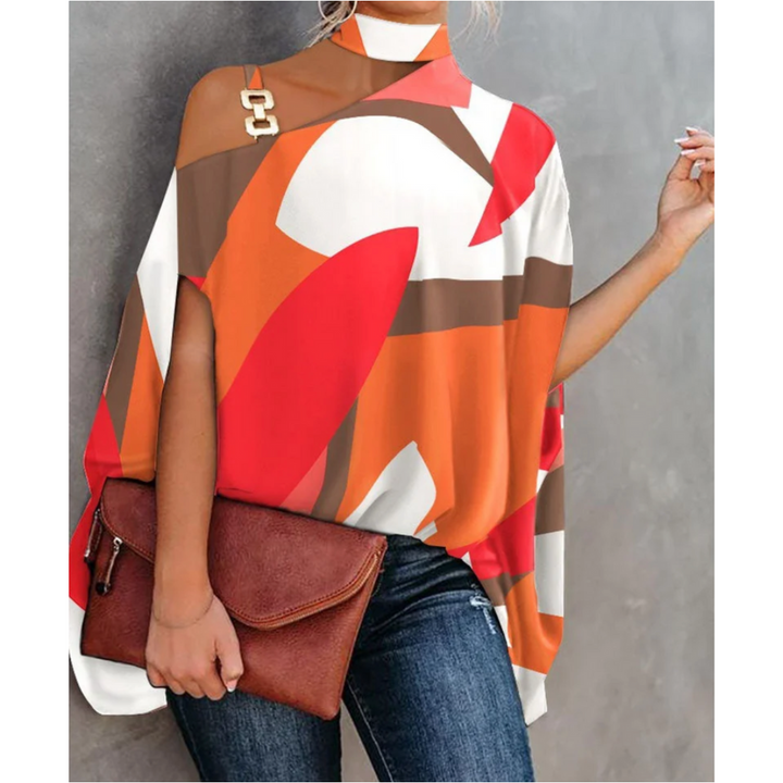 Francesca | Vibrant Striped Off Shoulder Ladies Tunic Top for Women 4