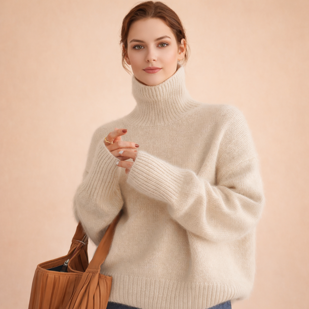 Freya | Cashmere turtleneck sweater 3