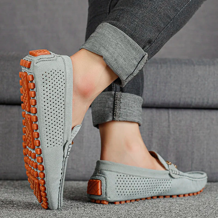 Gianni | Stylish Perforated Leather Loafers for Women – Comfortable & Breathable Design 4