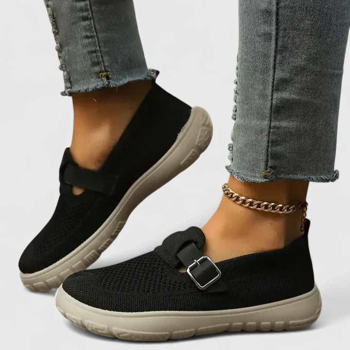 Grazia | Comfortable Black Loafers for Women – Stylish & Supportive Orthopedic Design 1