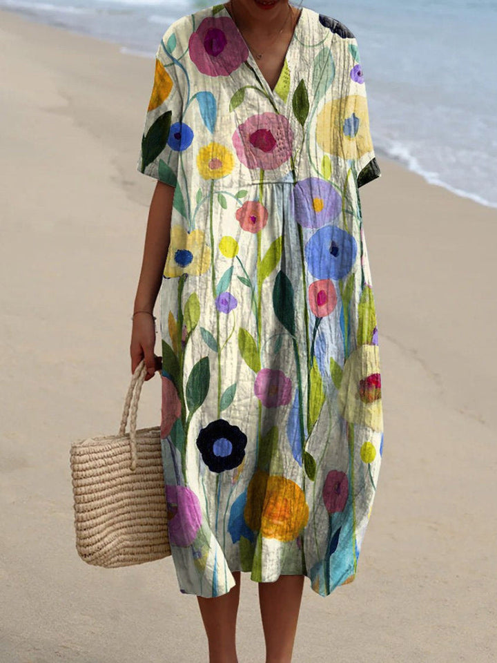 Hana | Feminine summer dress with floral pattern 4