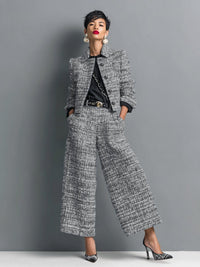 Eva | Elegante completo due pezzi in tweed per occasioni formali