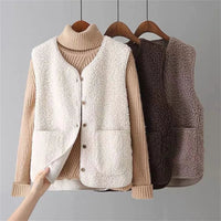 Isabella | Classic and Soft Relaxed Fit Winter Cardigan With Vest