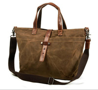 Ethan | Rugged Waxed Canvas Tote Bag