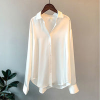 Kimberly | Lustrous Silk-Touch Ruffled Shirt