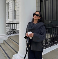 Carmen | Sophisticated Asymmetrical Shawl Cape Coat