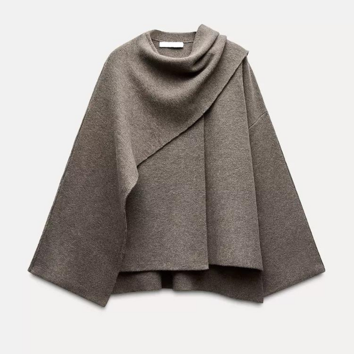 Haven | Elegant, Asymmetrical Cape Coat for Women - Stylish & Comfortable Layering 7