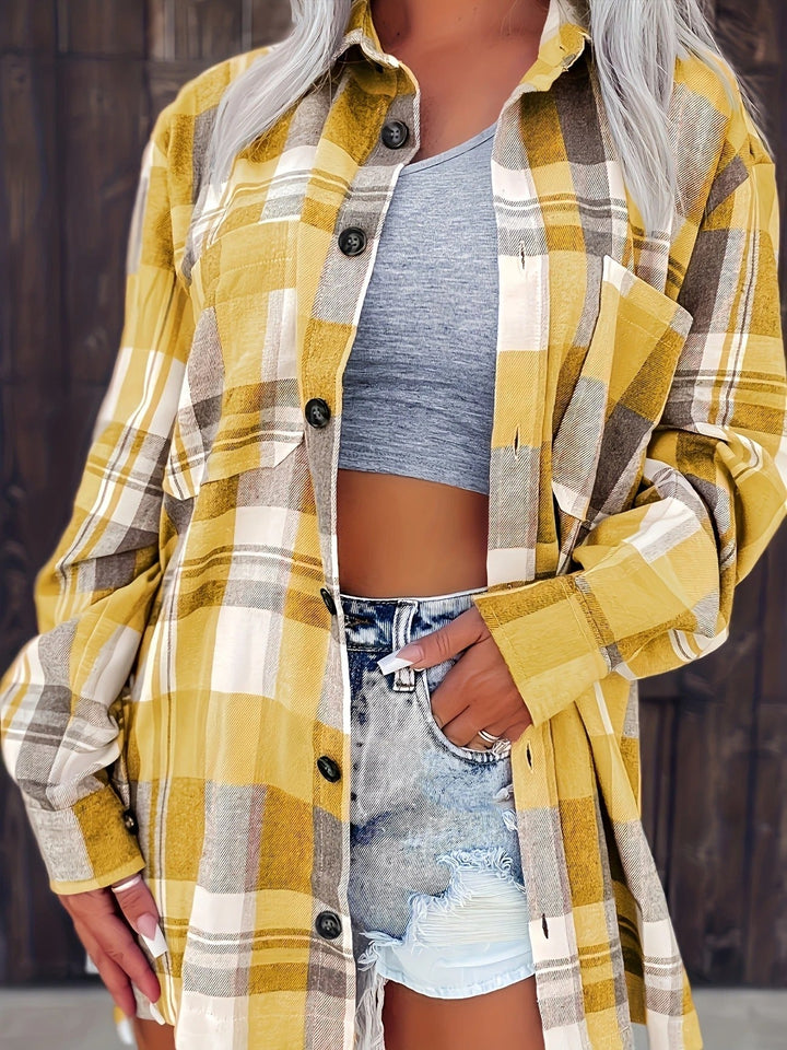 Haven | Oversized, Soft & Stylish Women's Flannel Shirt - Pink Plaid 6