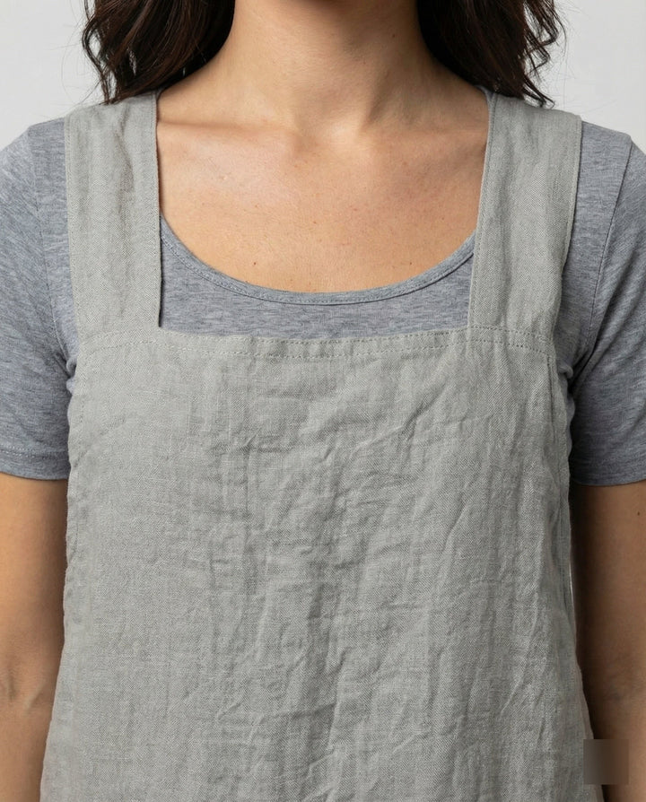 Haven | Stylish & Comfortable Cotton Apron Dress with Criss-Cross Back 1