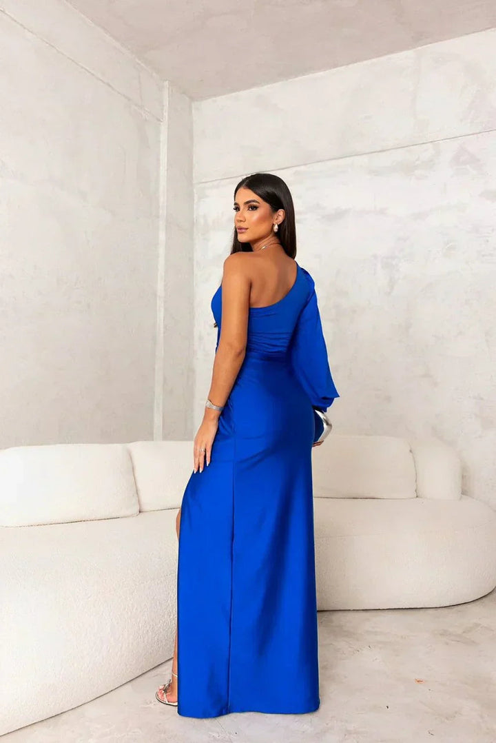 Helena | Evening Dress One-Shoulder Maxi Flowing Sleeves Relaxed Fit 7
