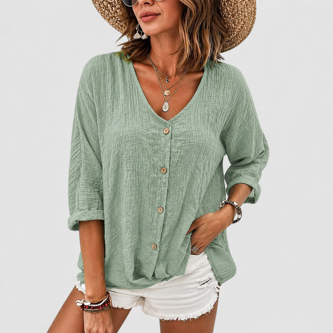 Helene | Lightweight & Elegant Women’s Blouse – Perfect Summer Tops for Women 0