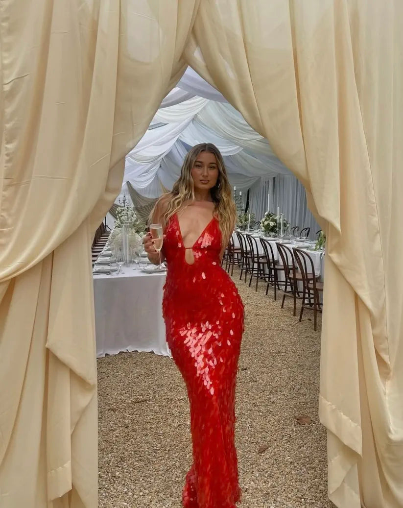 Hollis | Sequin Evening Dress Backless Elegant Formal Gown 6