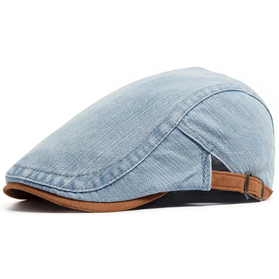 Horizon | Stylish Denim Flat Cap Hat – Comfortable & Versatile for Men 2