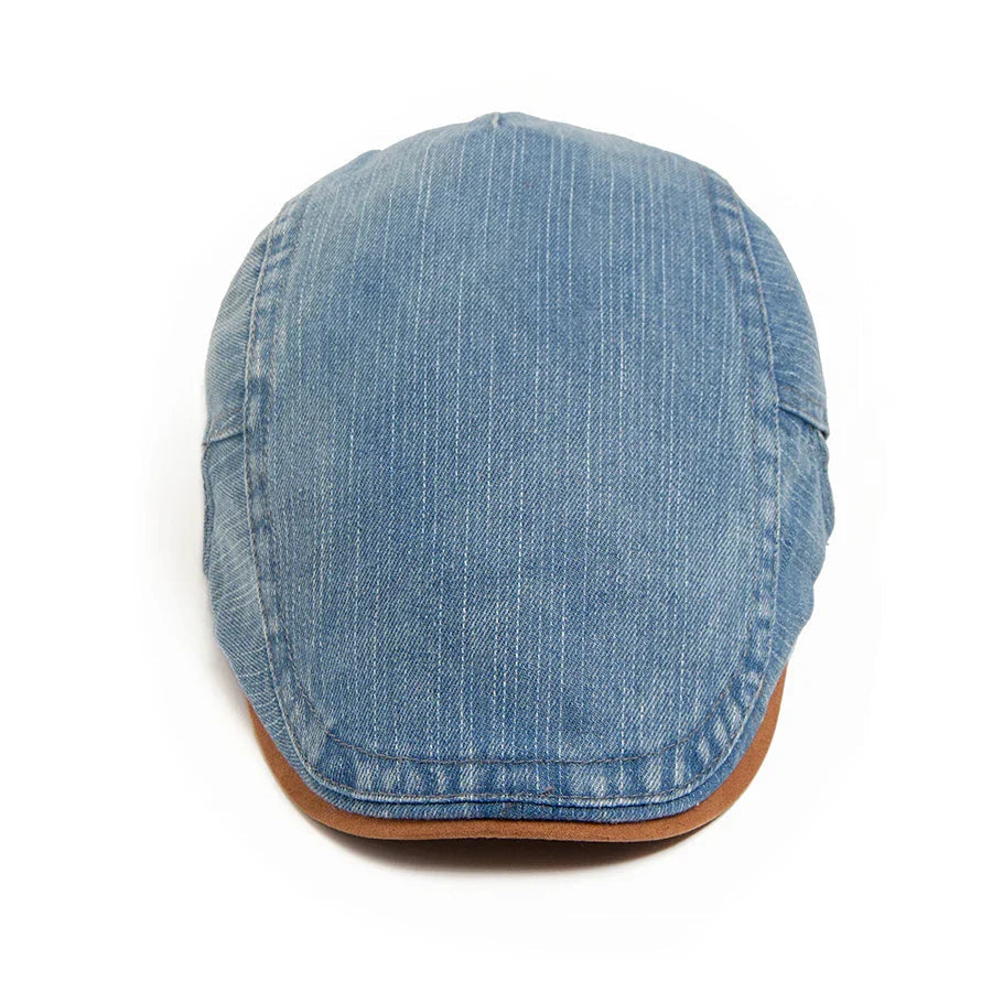 Horizon | Stylish Denim Flat Cap Hat – Comfortable & Versatile for Men 6
