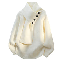 Stefanie | Cozy Scarf Neck Winter Sweater