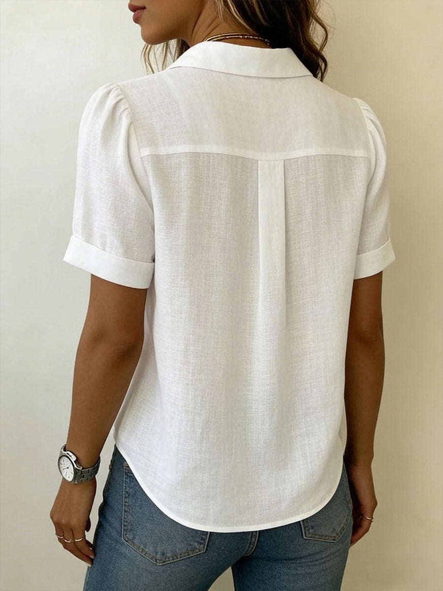 Ionea | Structured, Breathable & Versatile Men’s Short Sleeve Button Up Shirt 1