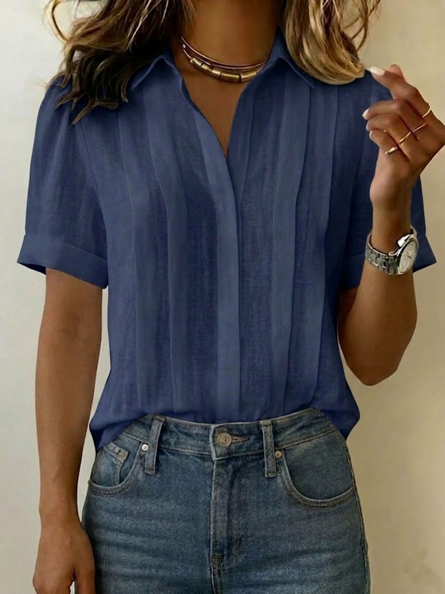 Ionea | Structured, Breathable & Versatile Men’s Short Sleeve Button Up Shirt 5