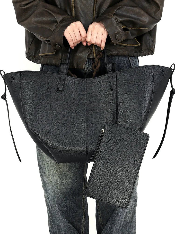 Isabella | Women's Oversized Vintage PU Leather Shoulder Tote Bag 4