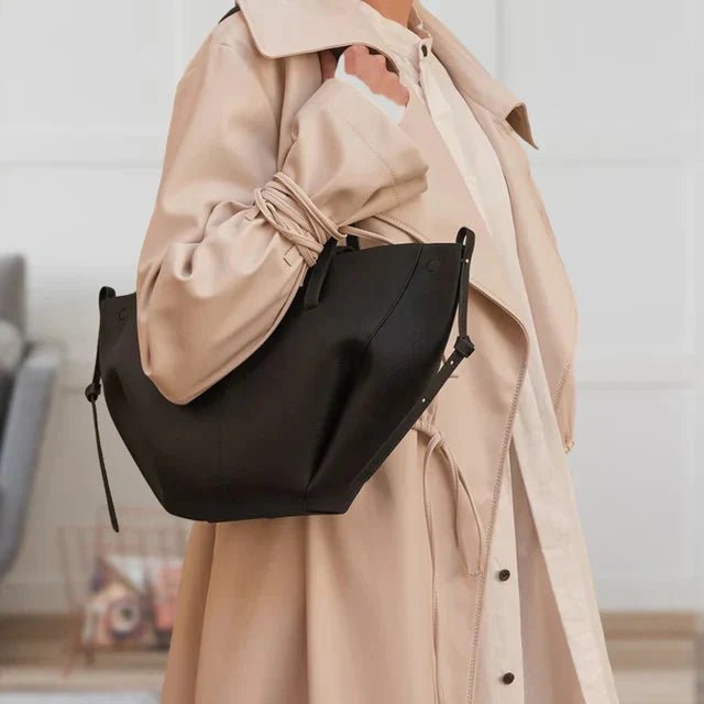 Isabella | Women's Oversized Vintage PU Leather Shoulder Tote Bag 7