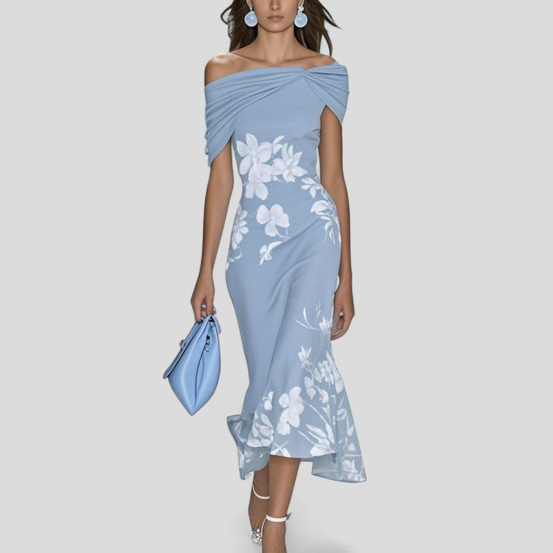 Isabrunel | Elegant Long Sleeve Midi Dress – Soft, Breathable & Perfect for Women 1