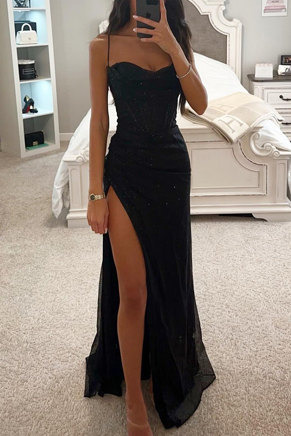 Isadora | Sequin Maxi Dress Long Elegant Evening Glamour Fit 0