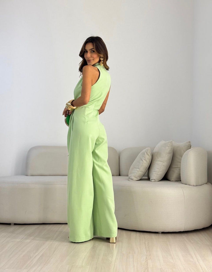 Ismerie | Elegant White Jumpsuit for Women – Lightweight, Breathable &amp; Wide-Legged 1