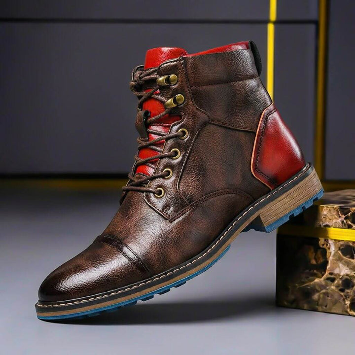 Jake Two-Tone Leather Boots 0