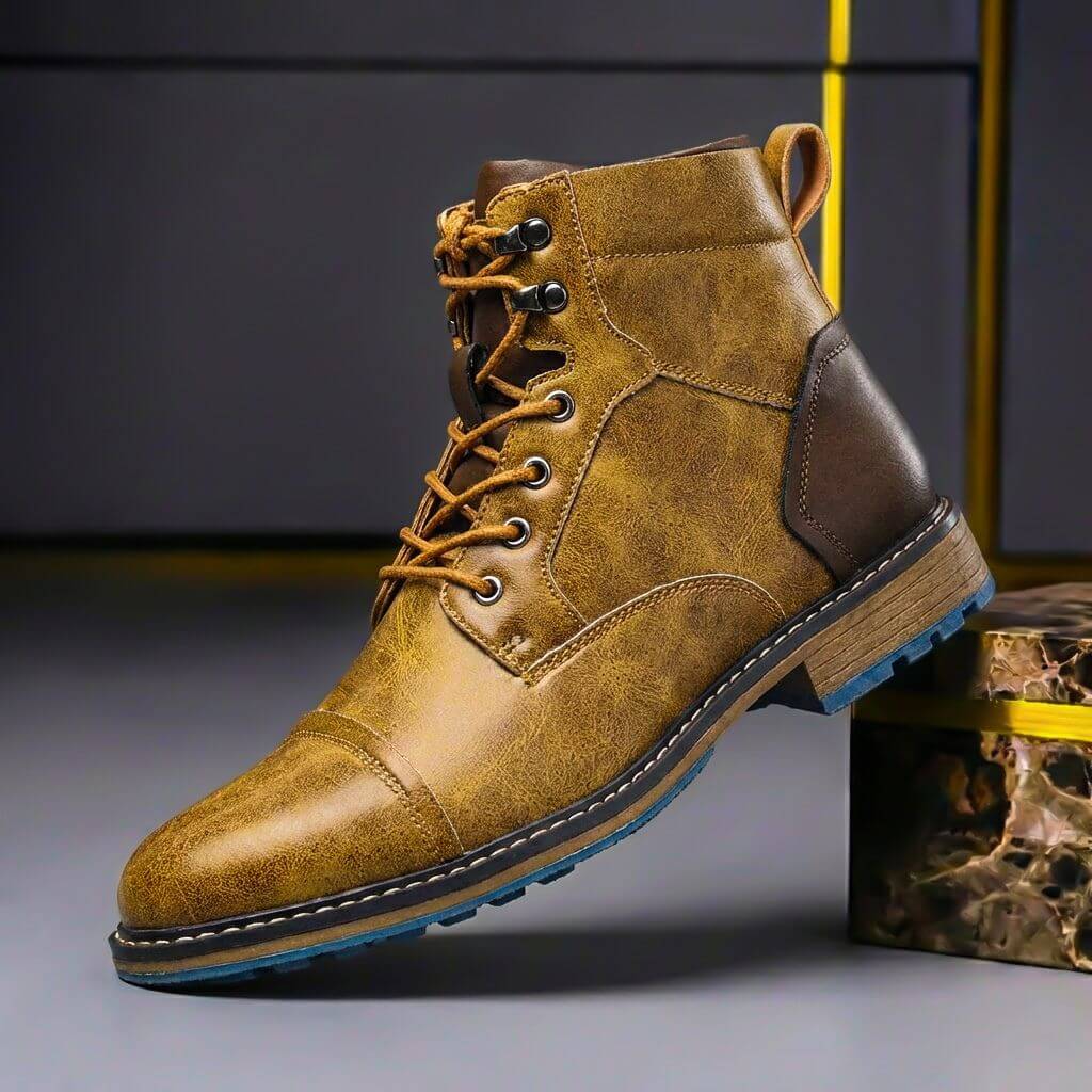 Jake Two-Tone Leather Boots 2