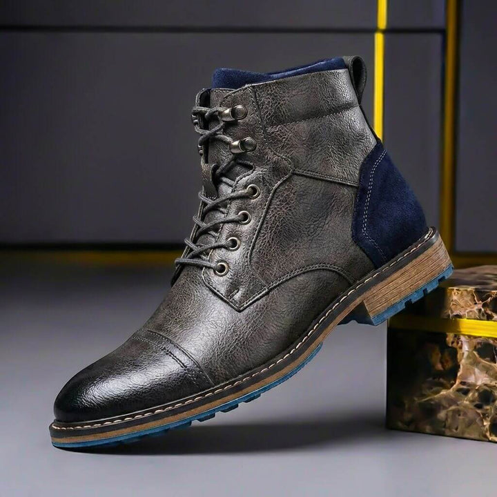 Jake Two-Tone Leather Boots 4