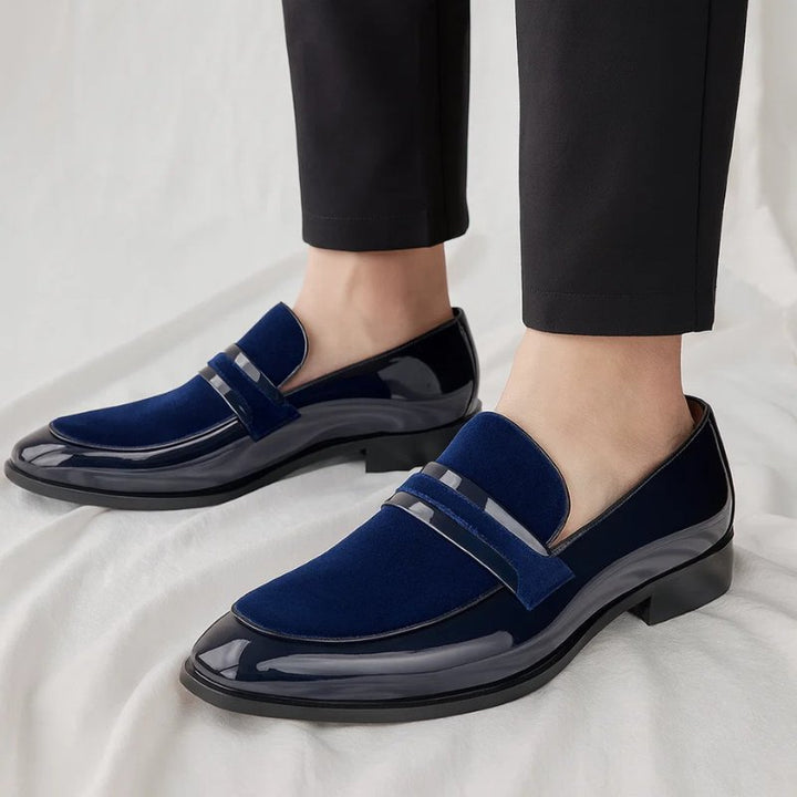 Jasper | Elegant Brown Penny Loafers in Premium Italian Leather with Suede Detailing 1