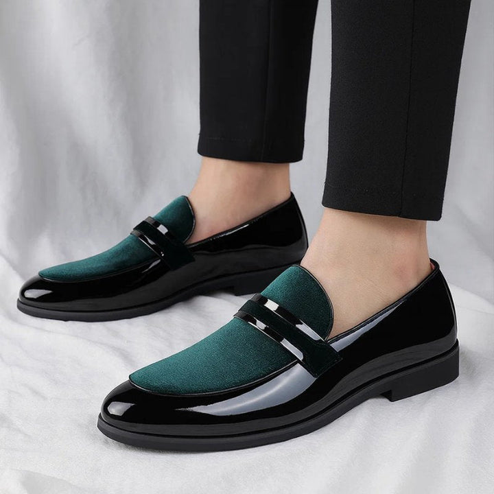 Jasper | Elegant Brown Penny Loafers in Premium Italian Leather with Suede Detailing 3