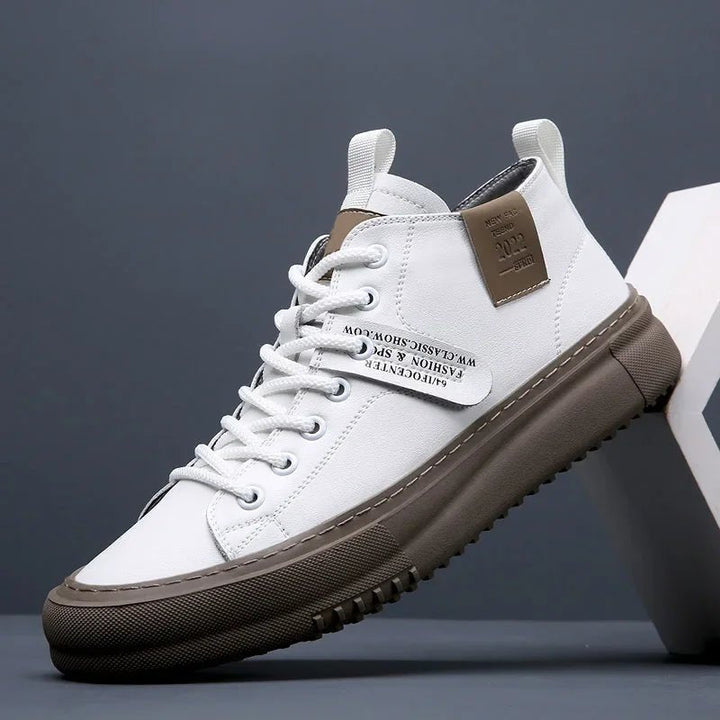 Jaxon | Premium Leather High Top Sneakers – Comfortable, Stylish & Perfect for Everyday Wear 0