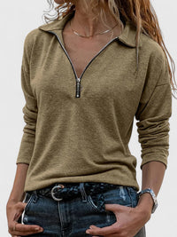 Evelyn | Casual Zipper Long Sleeve Sweatshirt