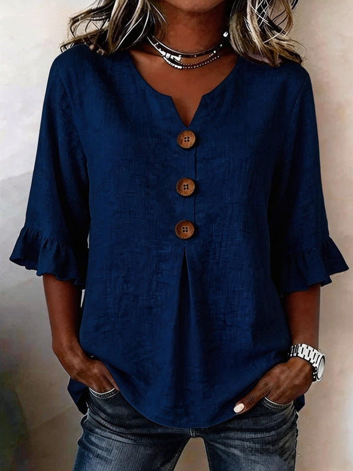 Jelena | Elegant, Airy & Romantic Women's Blouse with Ruffle Sleeves 1