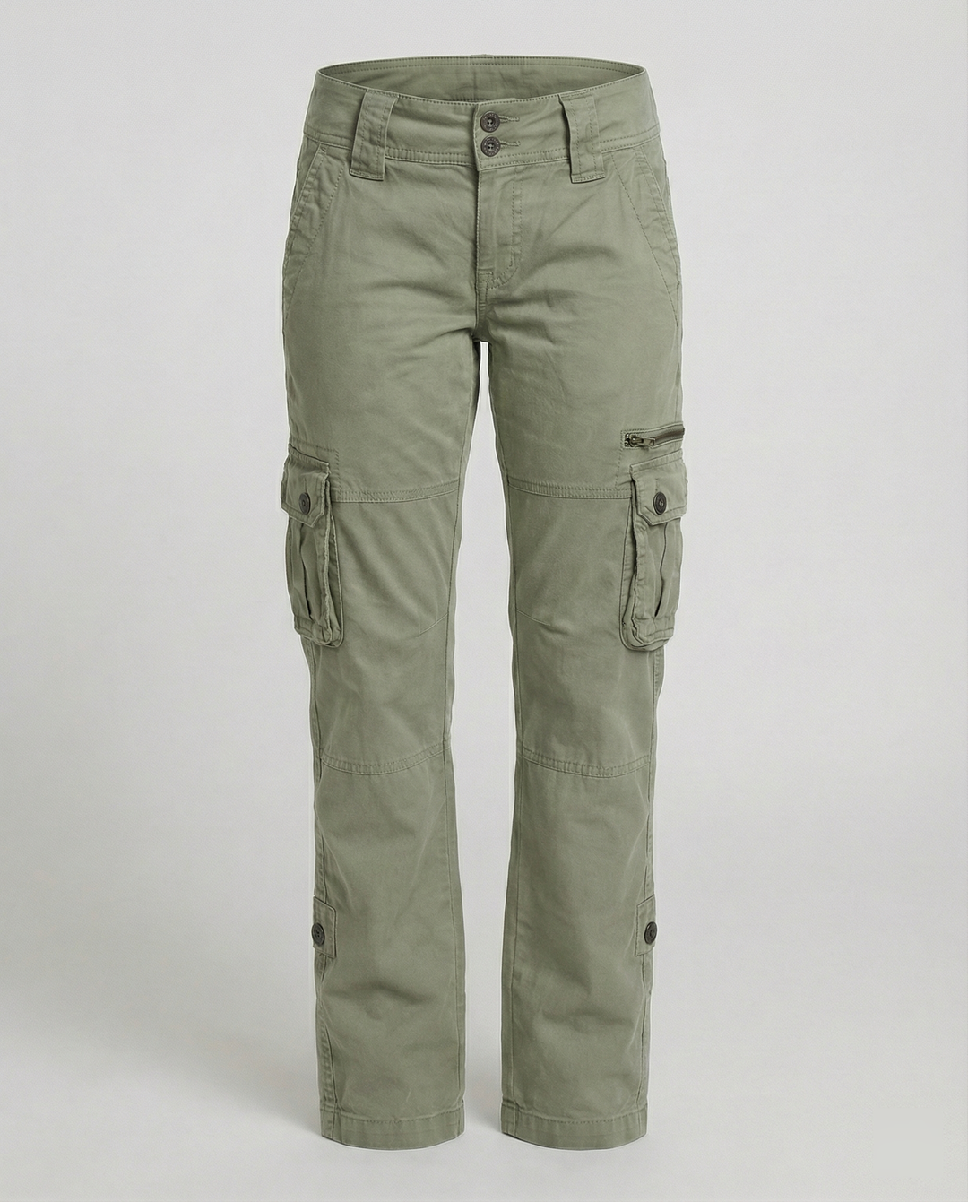 Jovian | Black Cargo Pants Women Comfortable Utility Regular Fit 5