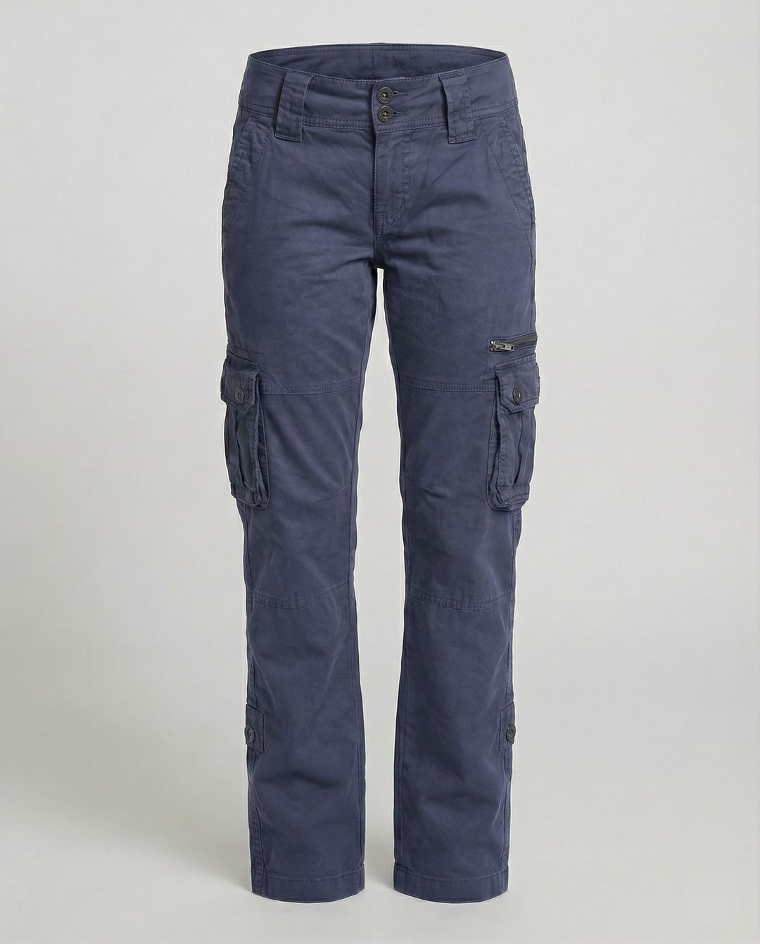 Jovian | Black Cargo Pants Women Comfortable Utility Regular Fit 6