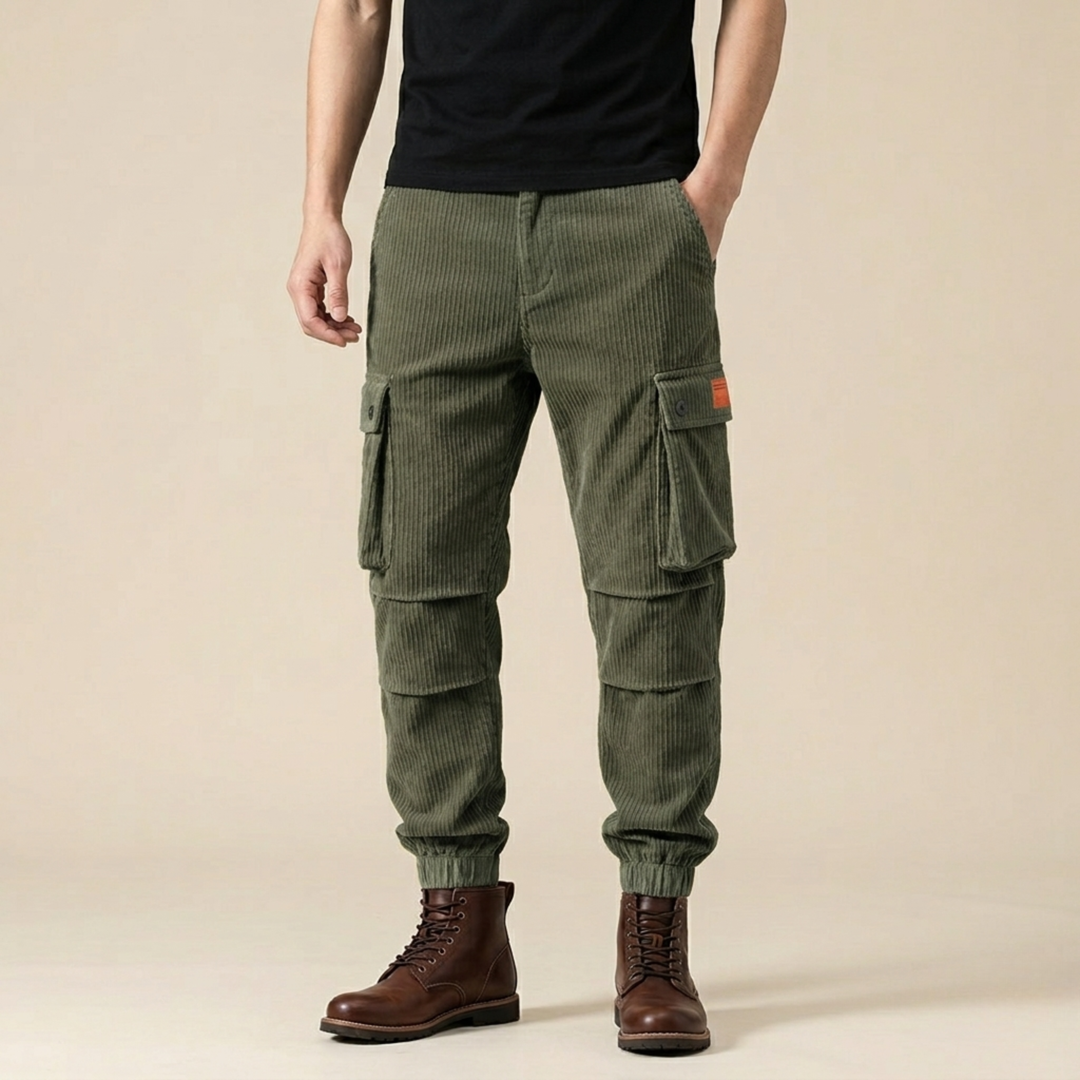 Jovian | Men's Cargo Pants – Comfortable, Stylish & Practical Corduroy Trousers 7