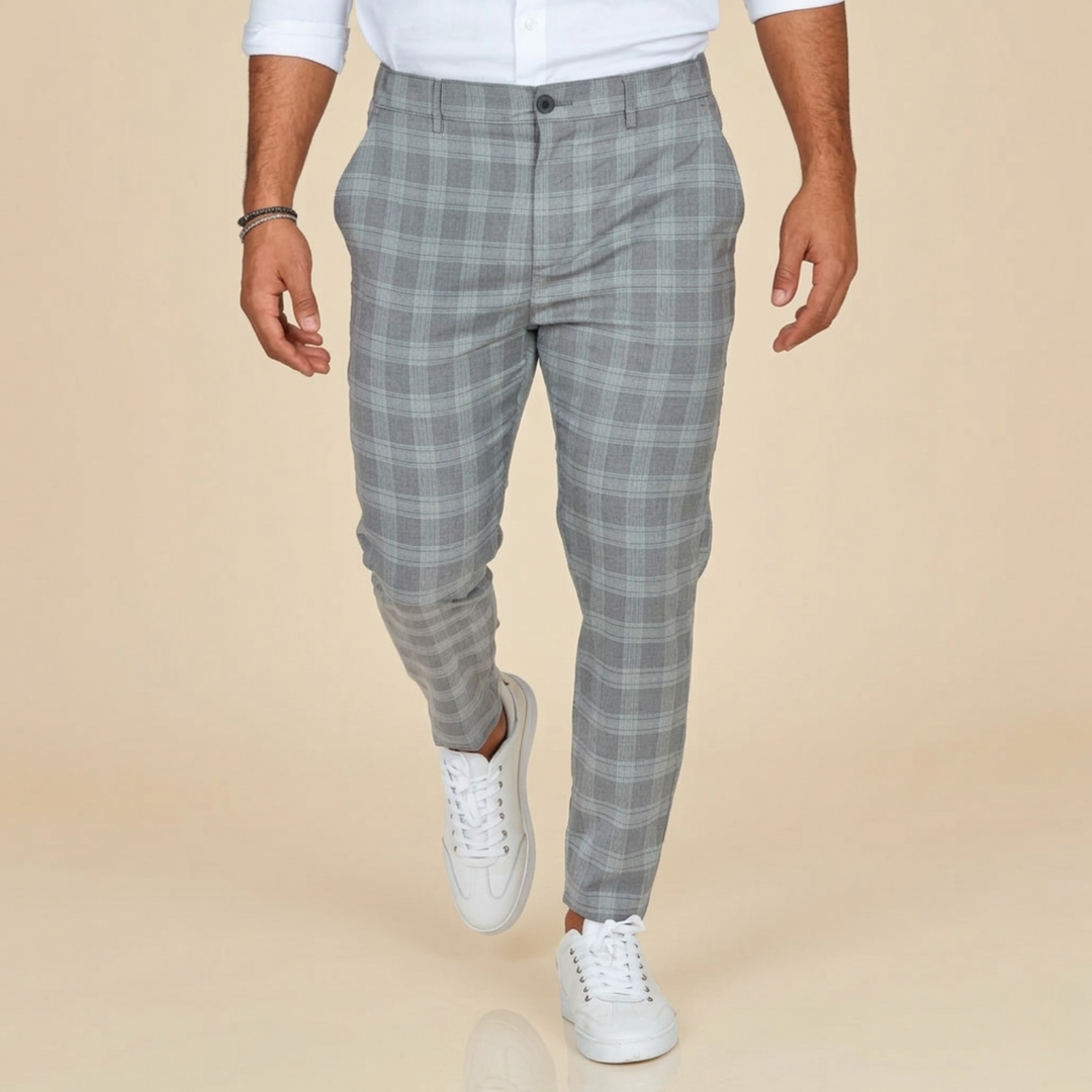 Jovian | Men’s Checked Pants – Stylish, Comfortable & Versatile 5