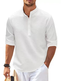 Ethan|Camicia Uomo in Lino Traspirante e alla Moda