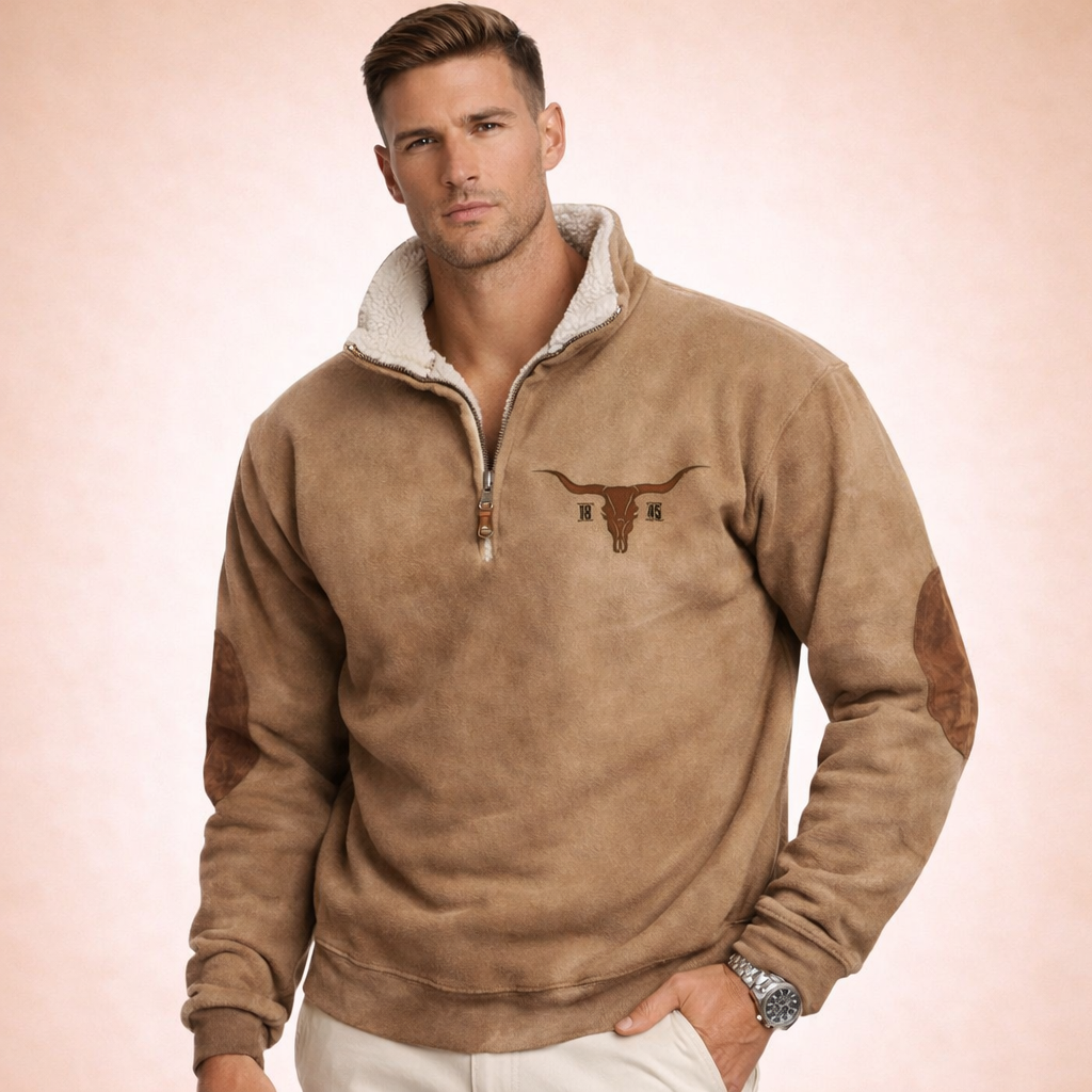 Jovian | Men’s Quarter Zip Sweater – Comfortable, Stylish & Warm for Winter 5