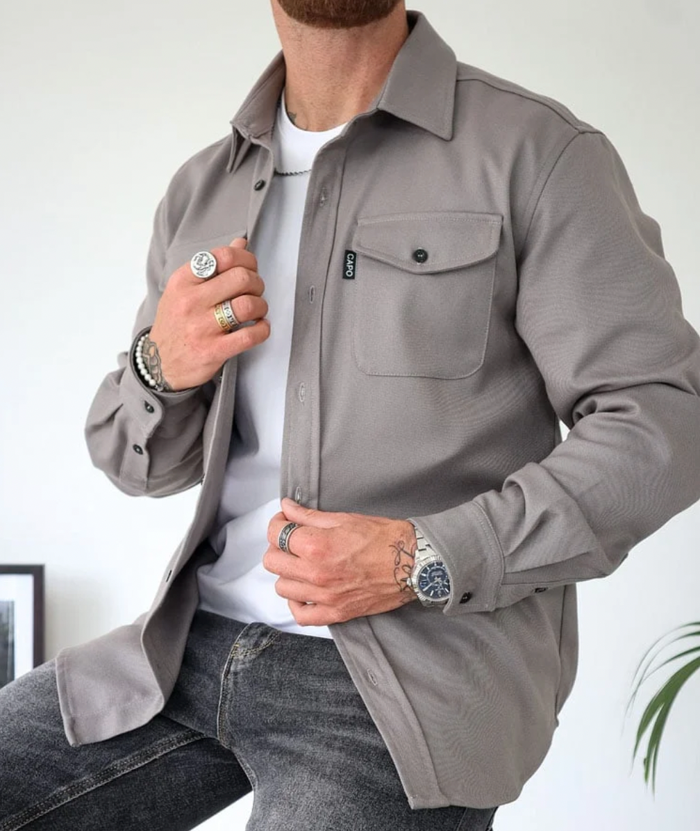 Jovian | Shirt Jacket Men Versatile Stylish Comfortable Fit 3
