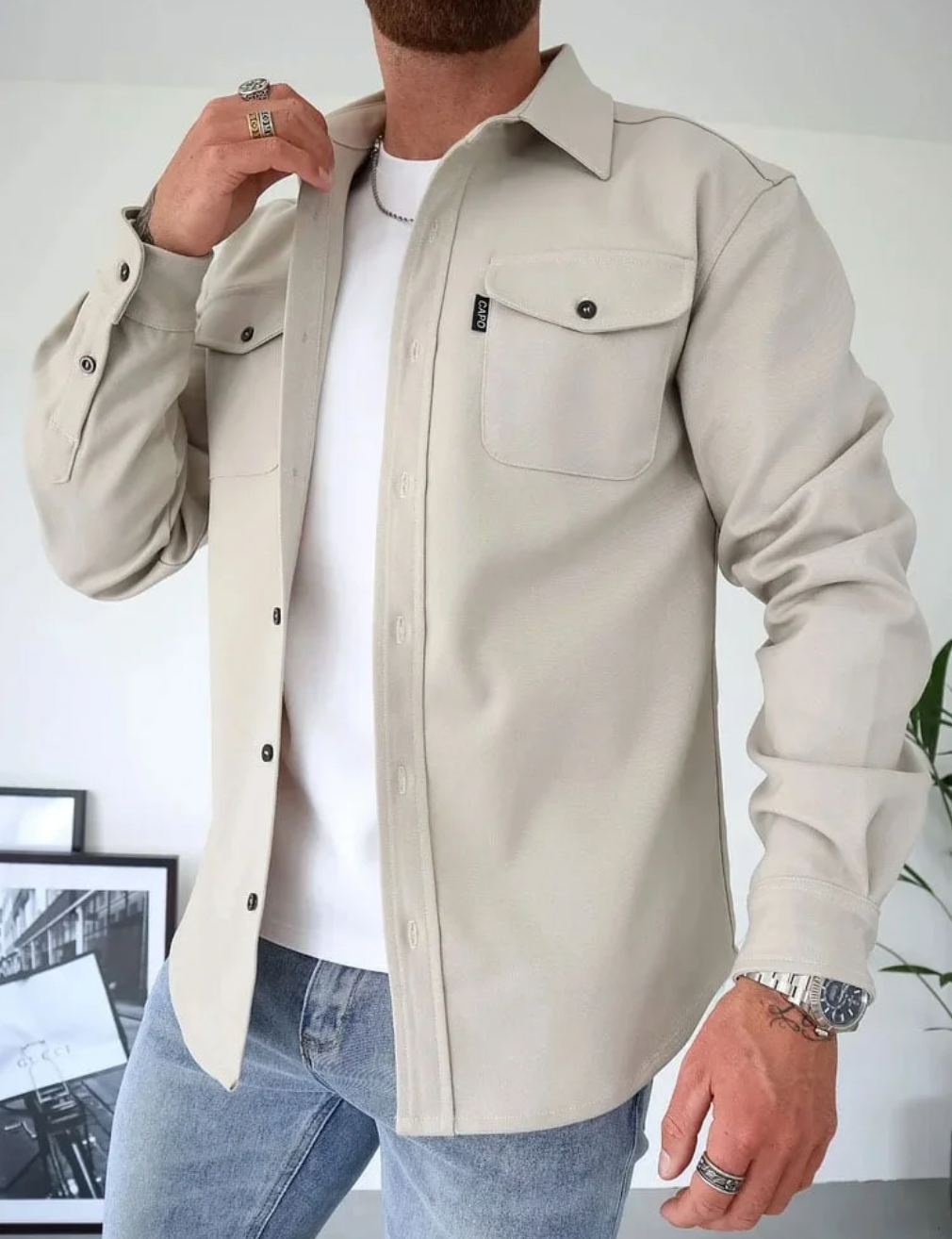 Jovian | Shirt Jacket Men Versatile Stylish Comfortable Fit 4