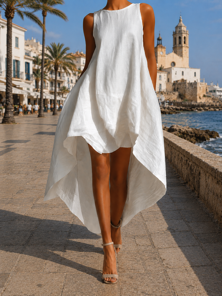 Jovienne | Elegant White Dress – Lightweight, Stylish & Perfect for Summer Wedding Guests 0