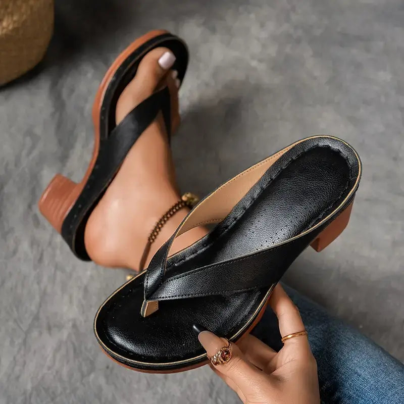 Jovita | Elegant & Comfortable Sandals for Women – Stylish Sculptural Heel Design 5