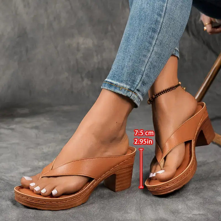 Jovita | Elegant & Comfortable Sandals for Women – Stylish Sculptural Heel Design 8