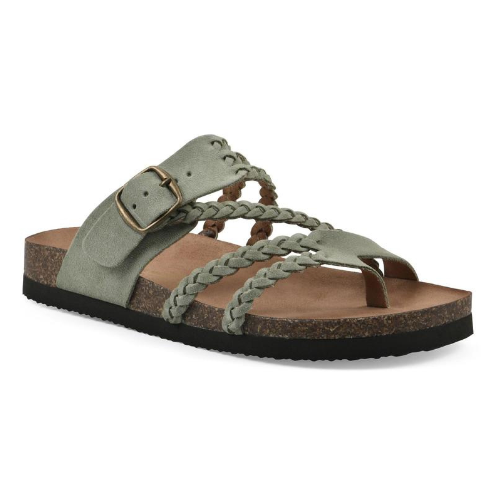 Juna | Comfortable & Stylish Women's Sandals – Braided Suede with Cork Sole 0