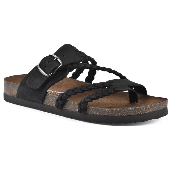 Juna | Comfortable & Stylish Women's Sandals – Braided Suede with Cork Sole 6