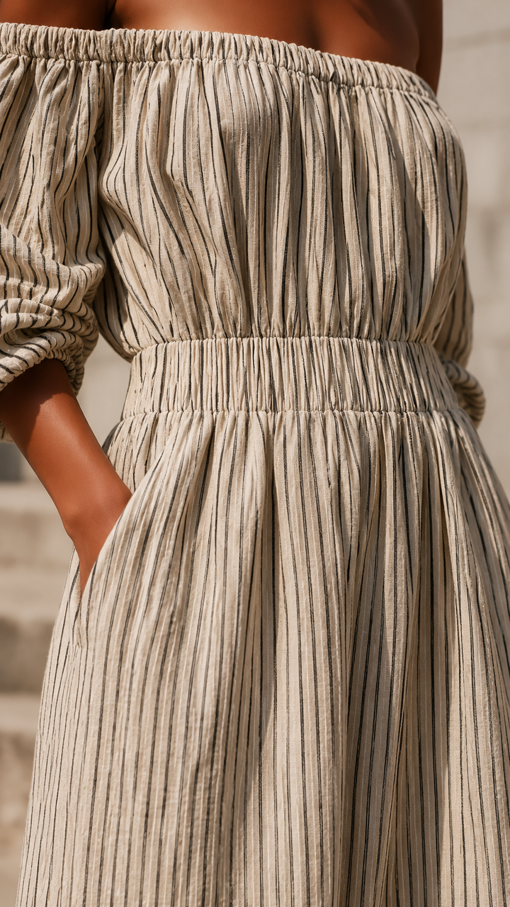 Kallista | Elegant Long Sleeve Maxi Dress - Flowing & Breathable Design for Women 3